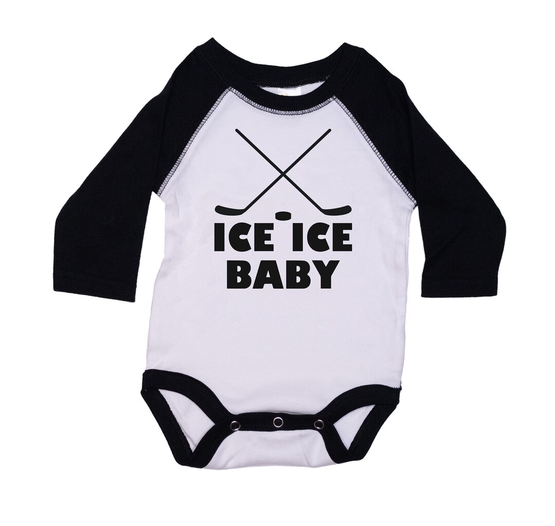 Hockey Onesie®, Ice Ice Baby, Hockey Baby Outfit, Ice Hockey Newborn