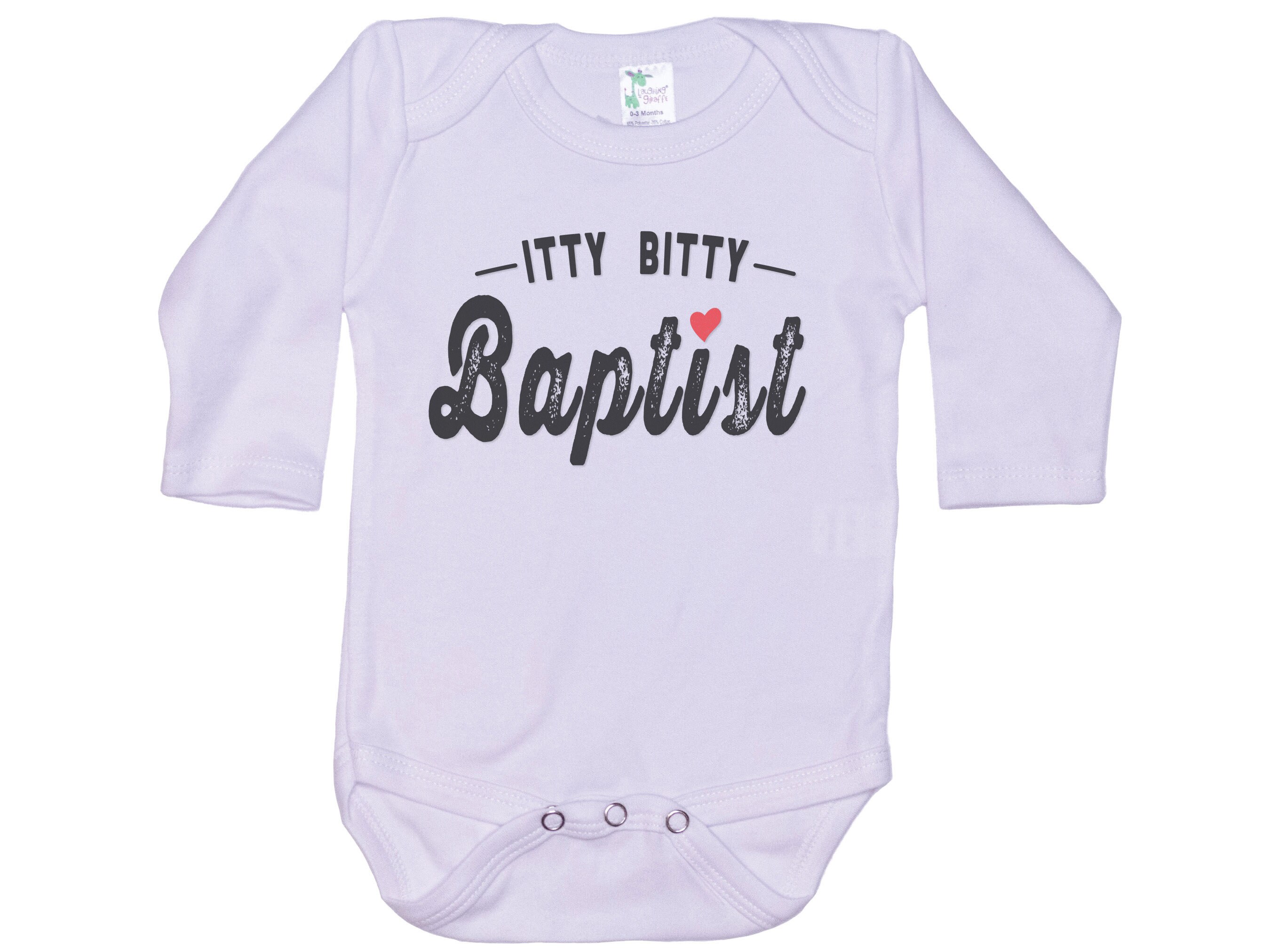Itty Bitty Baptist Christian Baby Bodysuit Itty Bitty Baptist Christian Baby Bodysuit