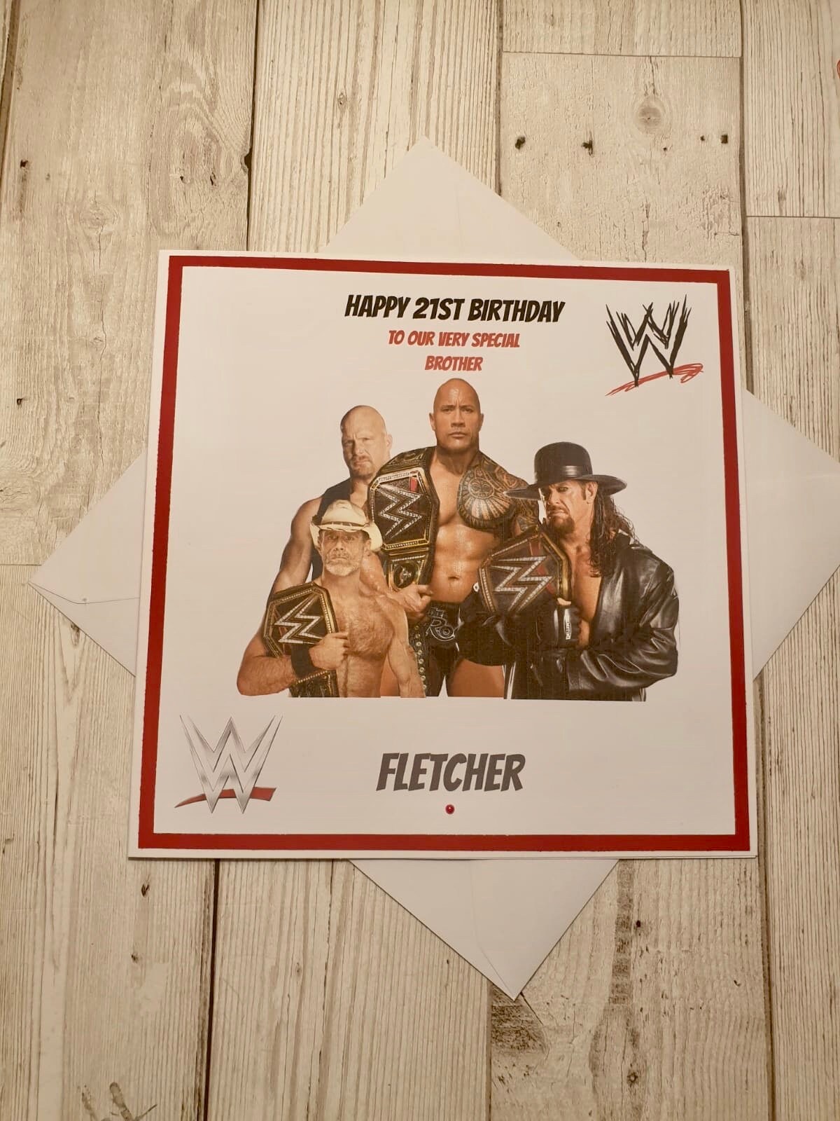 XL WWE Handmade Personalised Birthday Card Etsy XL WWE Handmade Personalised Birthday Card Etsy