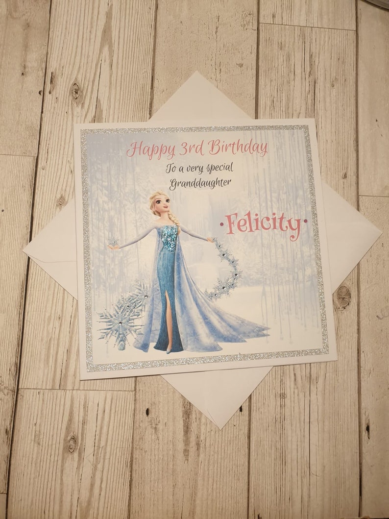 XL Handmade personalised Frozen 2 Birthday Card | Etsy