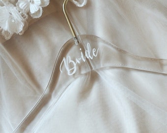 Clothes hangers with lettering | personalized | wedding | wedding dress hangers | acrylic hangers