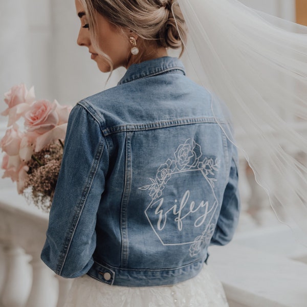 Wifey denim jacket | Dark wash | Perfect wedding jacket