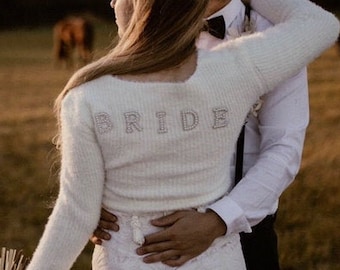 Bride Sweater Wedding, Wedding Jacket, Jacket Bride JGA boho
