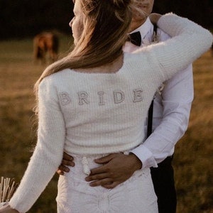 Bride Sweater Wedding, Wedding Jacket, Jacket Bride JGA boho