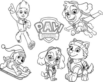 Paw patrol vector | Etsy