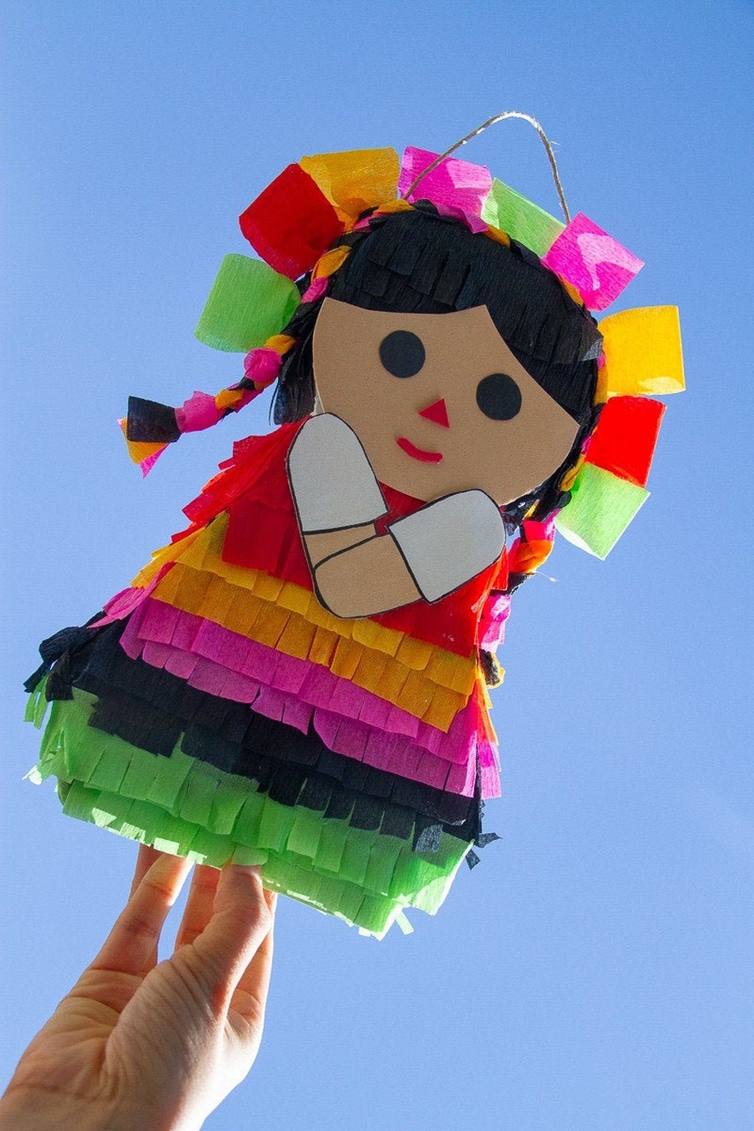 Piñata muñeca Mazahua Mexican Piñatas