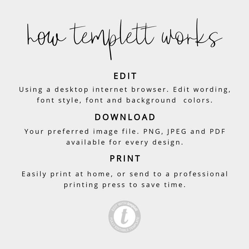 Modern Green Green Handwritten Wedding Invitation Calligraphy Printable Wedding Invitation PDF Instant Download Editable Template