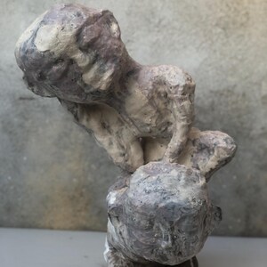 One-of-a-Kind Original Ceramic Sculpture - Hand-built Biological Specimen Art, Abstract Figurative Clay Art, Unique Surrealist Home Decor