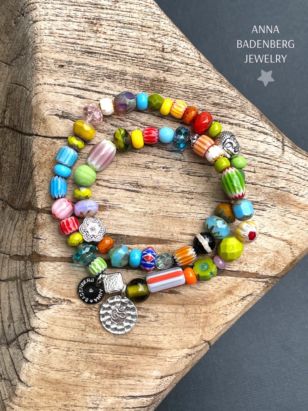 ARMBAND kleurrijke glazen kralen van over de hele wereld - Main Image