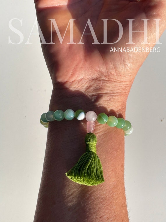 Bracelet jonc perles de culture en argent 925 - Perle de Jade