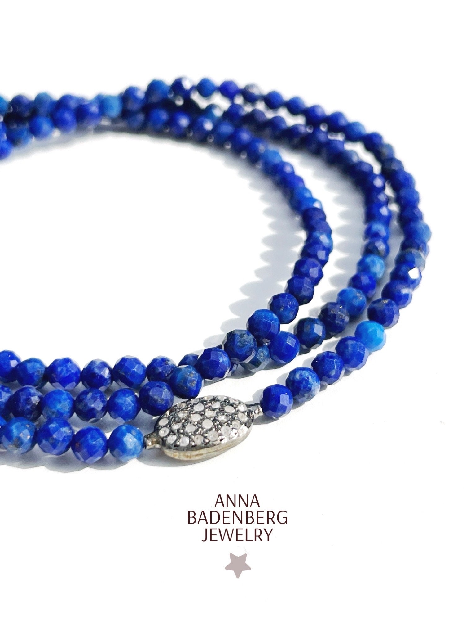 ラピスラズリ BRACELET (12 Mm) Made of Shimmering Miracle Pearls in the