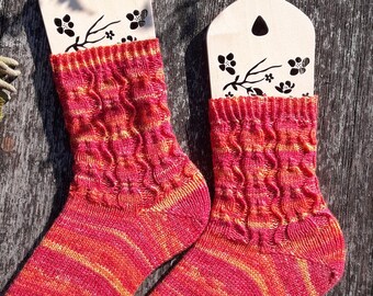 Chaussettes joyeuses pour femmes avec motif torsadé en taille 40/41