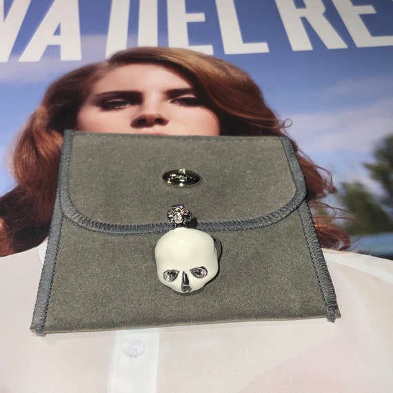 Vivienne Westwood White Crystal Swarovski Skull Vi