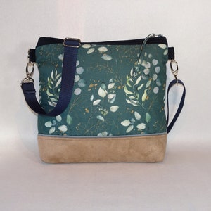 Umhängetasche Blätter, Handtasche Damen, Taschen