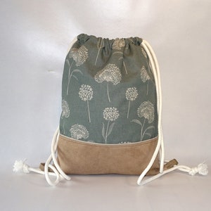 Gym bag dandelion green backpack image 1