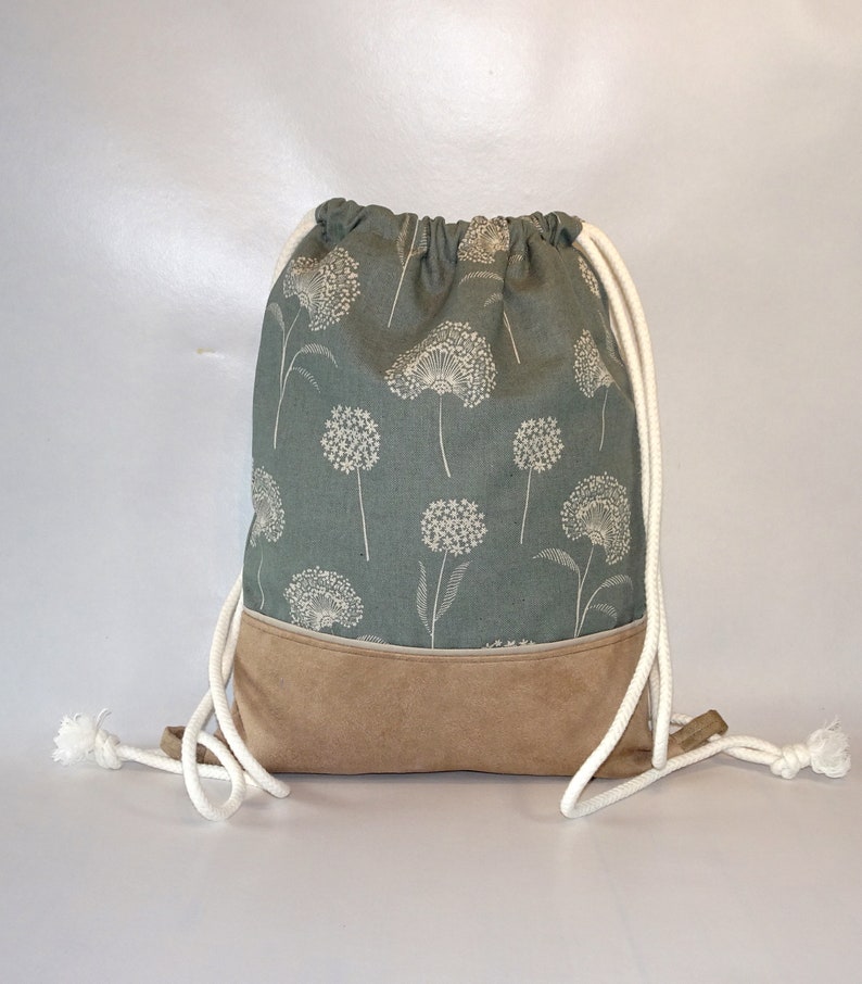 Gym bag dandelion green backpack image 1