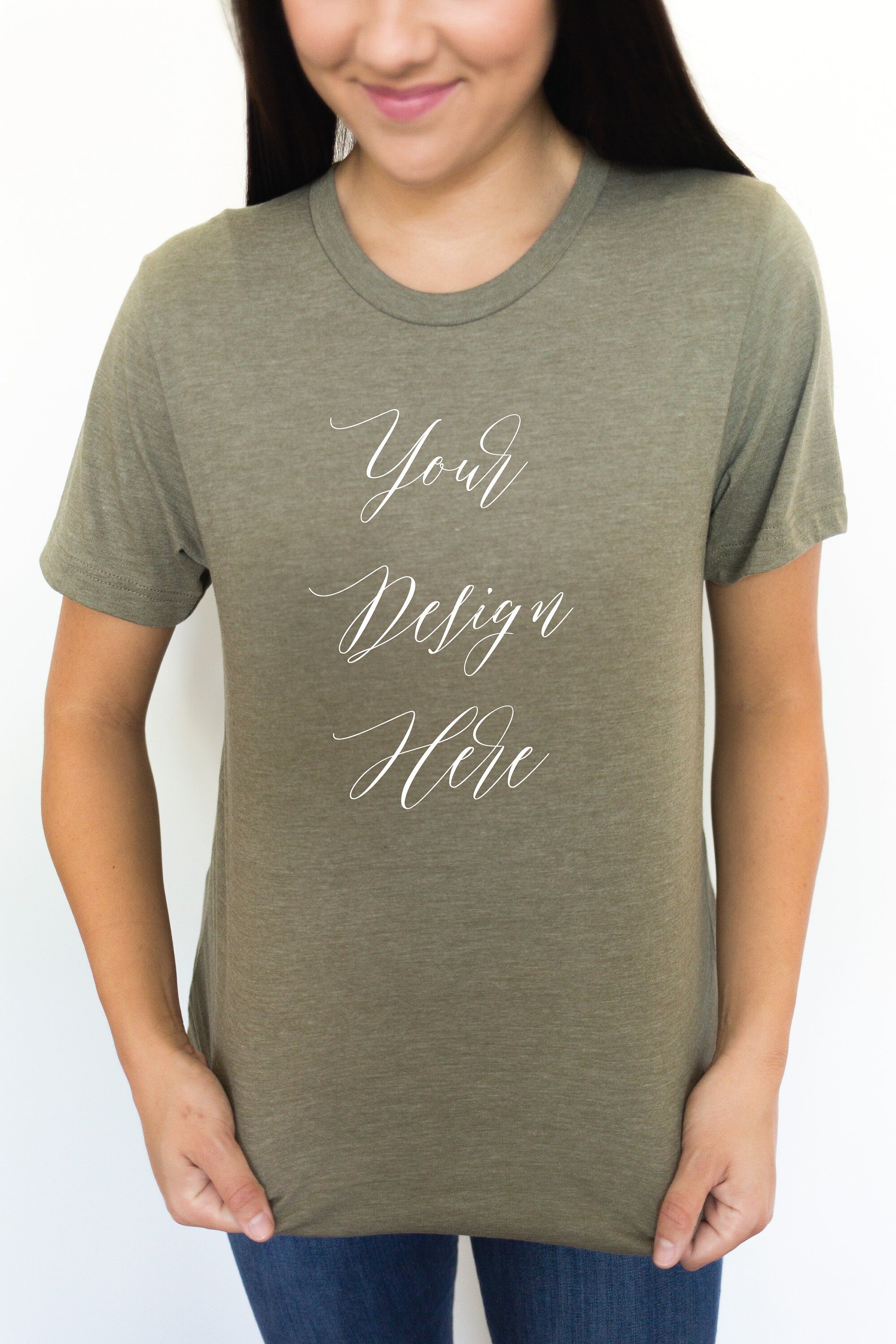heather olive shirt