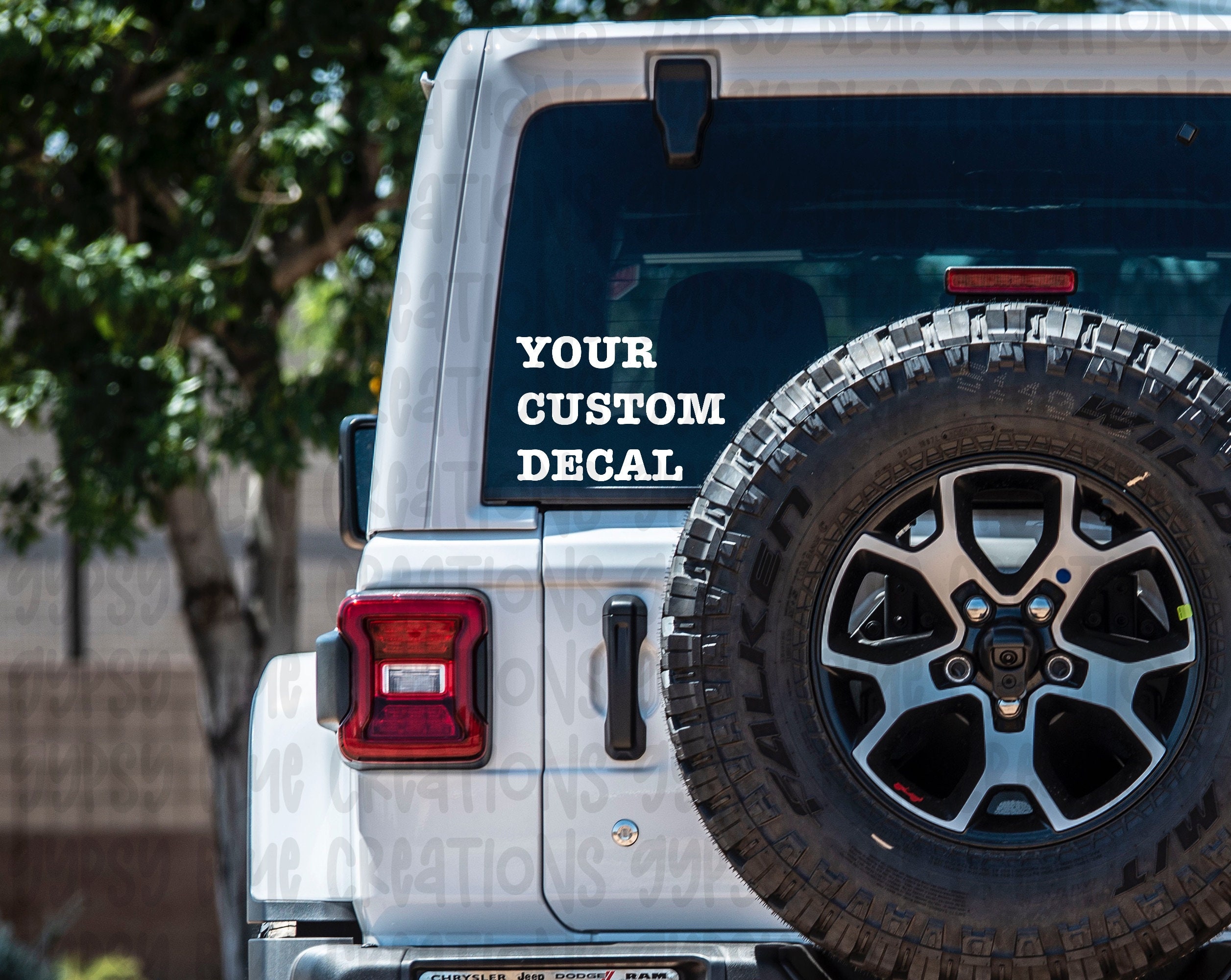 Custom car decal Etsy