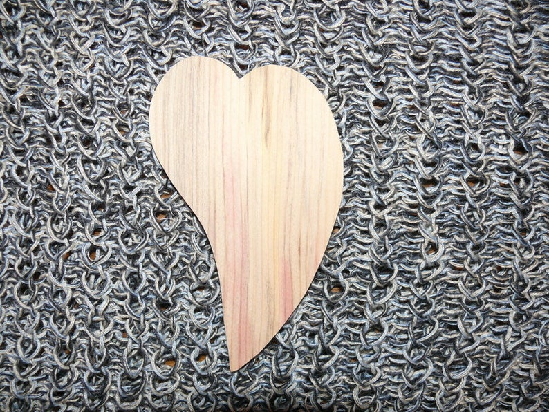 Beautiful heart and heart made of wood. image 2