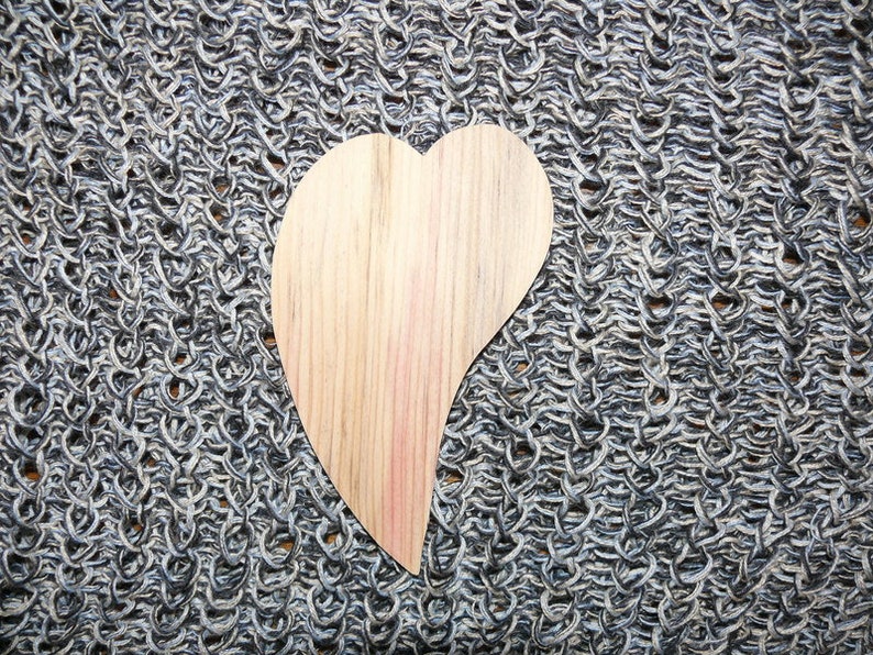 Beautiful heart and heart made of wood. image 1