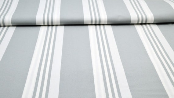 Markisenstoff gestreift Markisenstoff Weiß Grau Outdoorstoff für