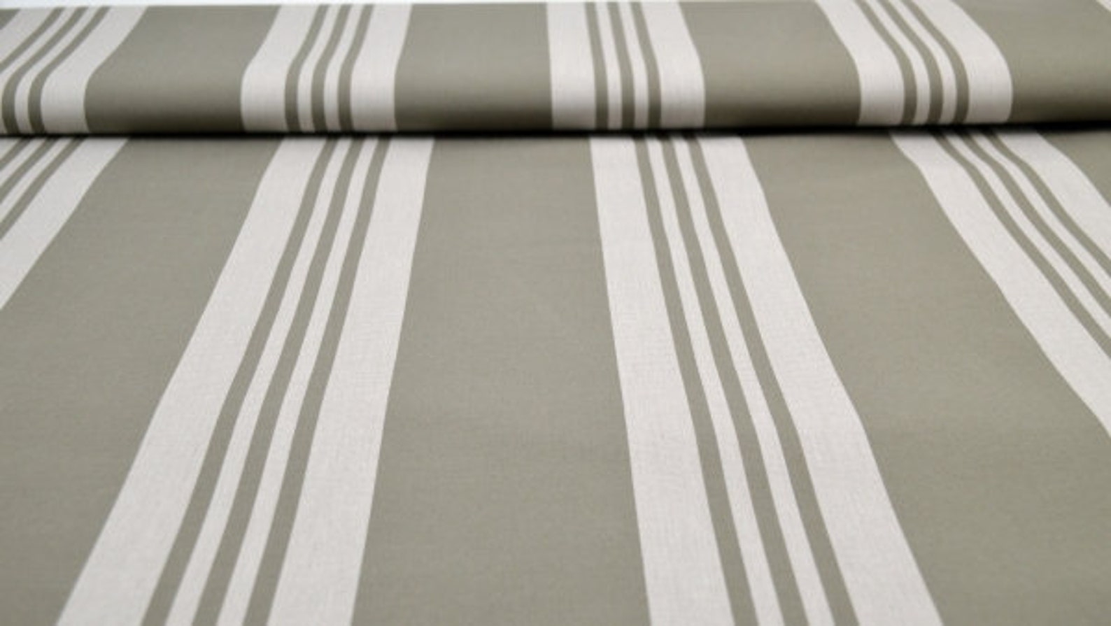 Markisenstoff gestreift Khaki Beige Outdoorstoff Meterware Etsy