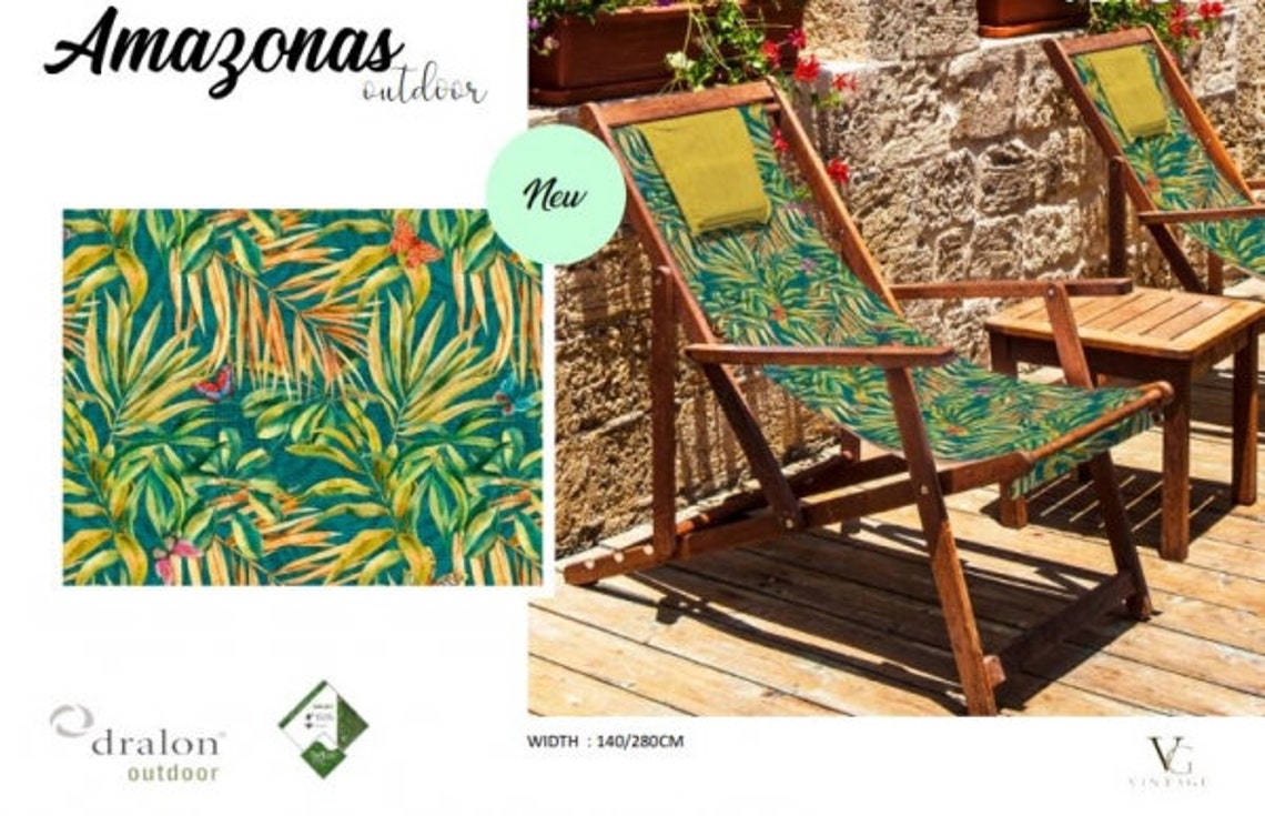 Outdoorstoff Meterware Stoff Für Gartenmöbel Telfon Etsy