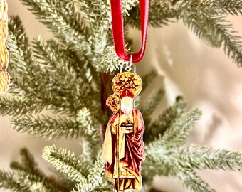 Old World Christmas Tropical Parrot Glass Blown Ornament – Hand Painted, Glittered (With Gift Box)