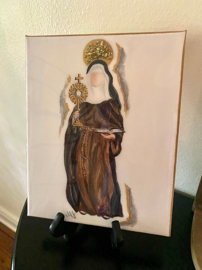 St. Clare of Assisi Painting - Etsy