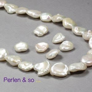 3 freshwater pearls Keshi assortments length 12-14 mm