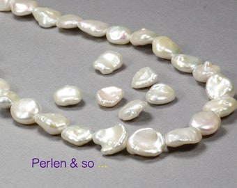 3 freshwater pearls Keshi assortments length 12-14 mm