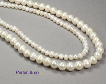 5 or 10 baroque freshwater pearls, Ø 8.5-9 or 5-6 mm size selectable