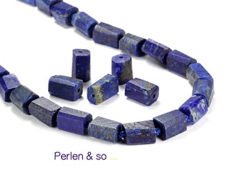 5 lapis lazuli nuggets 7 x 11 mm semi-gloss