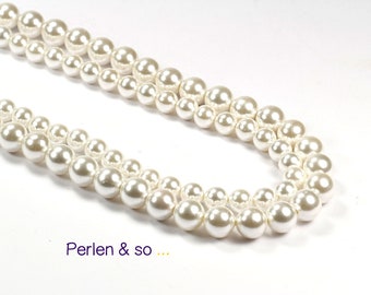 10 shell pearls Ø 6 or 8 mm selectable