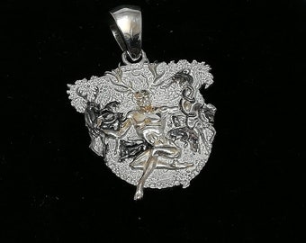 Celtic Cernunnos, the Forest God pendant, unique jewellery