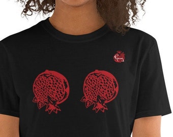 Hanging Pomegranates Short-Sleeve Unisex T-Shirt from Belinda Blinked by Rocky Flintstone