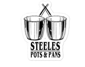 Steeles Pots and Pans Bubble-free sticker