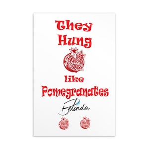 A Rocky Flintstone "They hung like pomegranates..." Postcard.