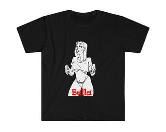 Bella of Belinda Blinked Unisex Softstyle T-Shirt from Rocky Flintstone.
