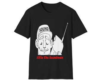 Alfie the Soundman from Belinda Blinked Unisex Softstyle T-Shirt by Rocky Flintstone.