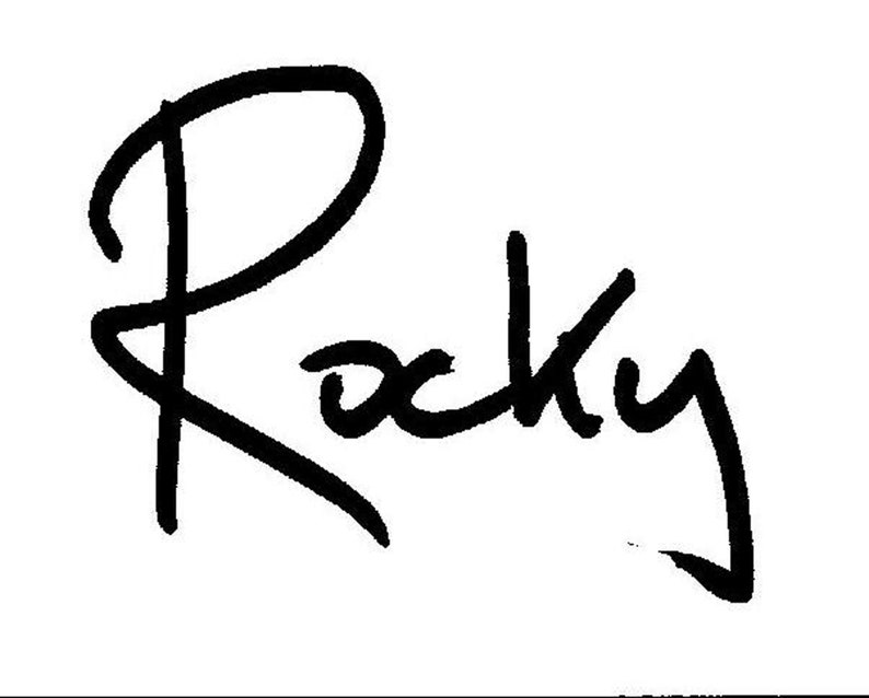 Rocky signed with your personal message Belinda Blinked 1 Poster with free worldwide shipping plus Bonus Poster image 2