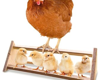 Chicken Roosting Bar - Solid Wood Non-Rotating Perch For Coop With Anti-Slip Design For Birds & Chicks