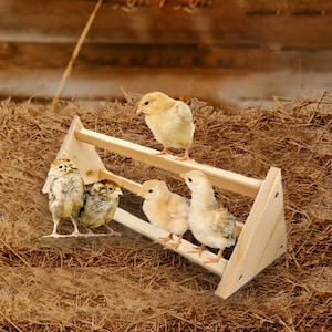 Backyard Barnyard Chicken Perch Strong Wooden Roosting Bar Made in USA Solid Accessories and Toys for Coop and Brooder for