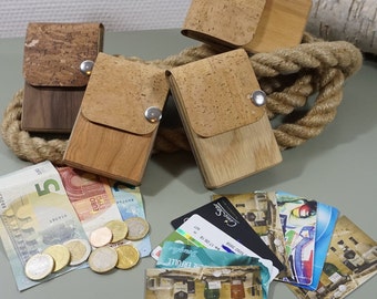 Portemonnaie Nussbaum, Geldbörse, Holz, Geschenk, wallet, Geldbeutel, Männergeschenk