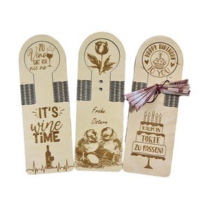 Wooden bottle pendant – wine pendant & creative gift idea for special occasions