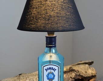 lamps, bottle lamp, gift for men, gin lamp