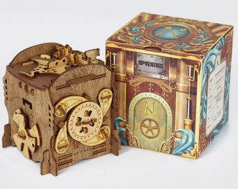 Cluebox Captain Nemos Nautilus, Room Escape Game, Board Game for Puzzle Fans, Gift Wrapping, Puzzle Game