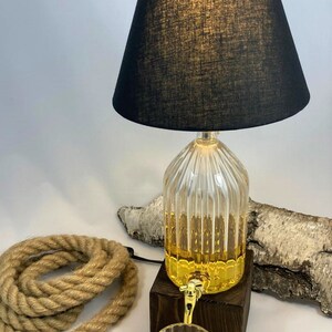 Gift for Men, Table Lamp, Decanter, Whiskey Dispenser, Christmas Gift for Boyfriend, Whiskey Lamp Drinking Glass image 6