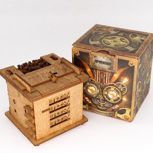 Cluebox Schrödinger&#39;s kat, escape room game, room escape game, bordspel voor puzzelfans, geschenkverpakking, denkspel