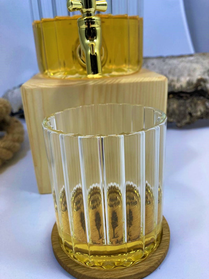 Gift for Men, Table Lamp, Decanter, Whiskey Dispenser, Christmas Gift for Boyfriend, Whiskey Lamp Drinking Glass image 5